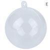 Plastová kulatá koule Christmas Clear Cetka Ornament Dárek Dárek Xmas Tree New