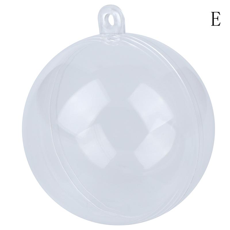 Plastová kulatá koule Christmas Clear Cetka Ornament Dárek Dárek Xmas Tree New