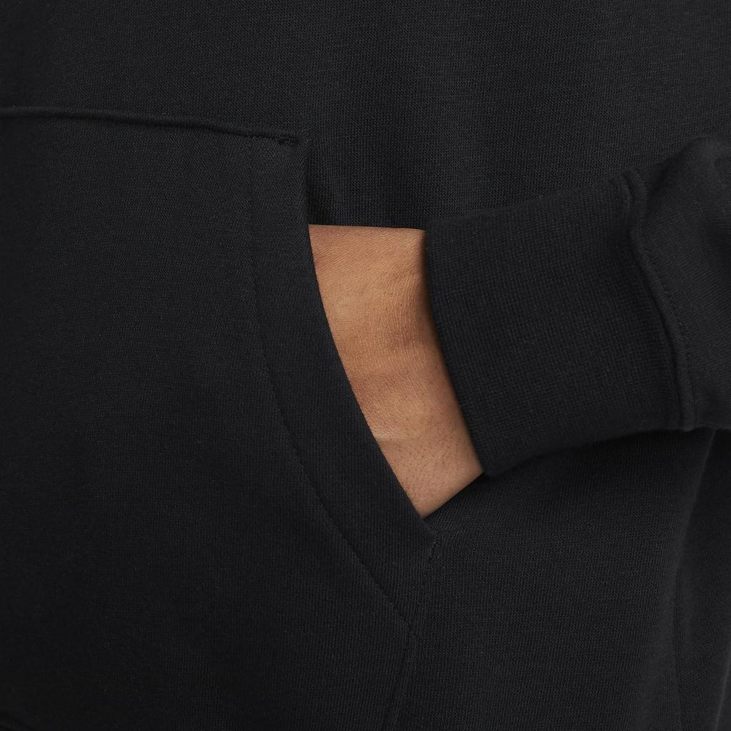 Nike Solid Color Hooded Casual Long Sleeve Sweatshirt Women sweatshirt Black DQ5794-010