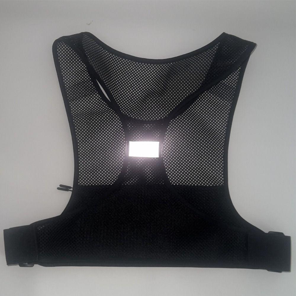 High Visibility Reflective Vest Bag Lightweight Night Running Bag Safety Reflective Vest  Hiking