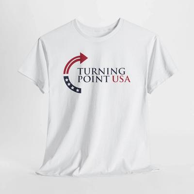 Charlie Kirk Turning Point USA Unisex Schweres Baumwoll-Grafik-T-Shirt