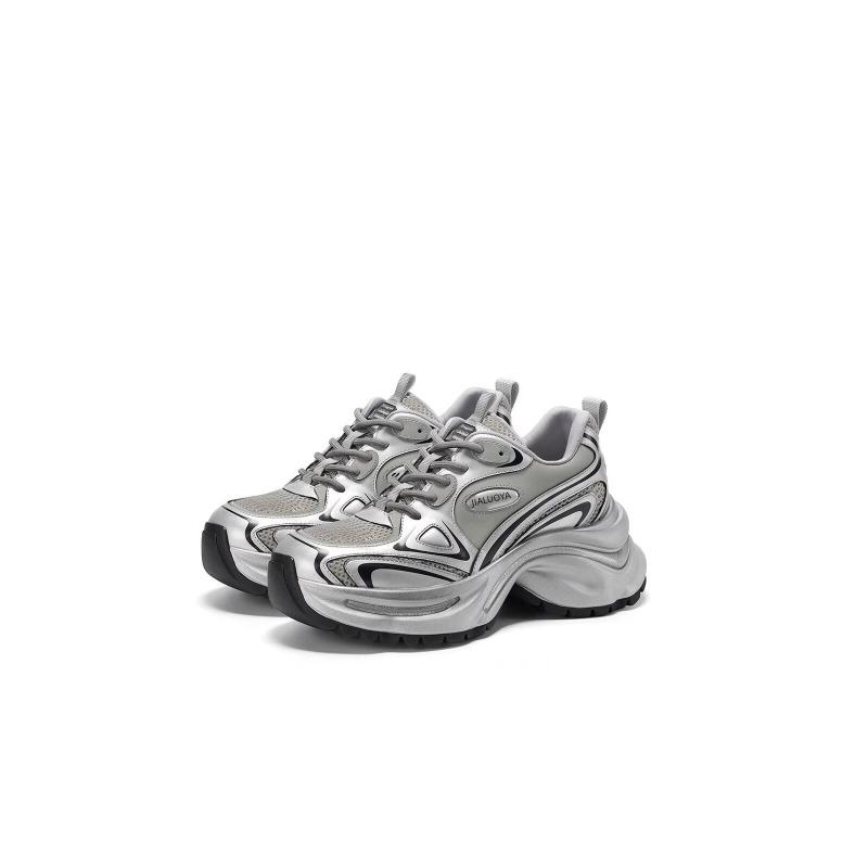 Silver dad shoes women's spring and autumn new heightened platform versatile casual sports shoes