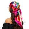 90*90cm Silk Scarf Scarftop Headwraps For Woman Fashion Four Seasons Hair Accessories Hijab Foulard Bandana Femme Headscarf