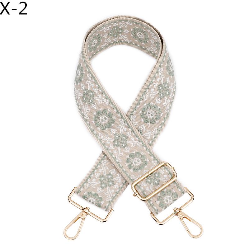 Nastavitelný žakárový ramenní popruh v etnickém stylu pro dámské crossbody tašky