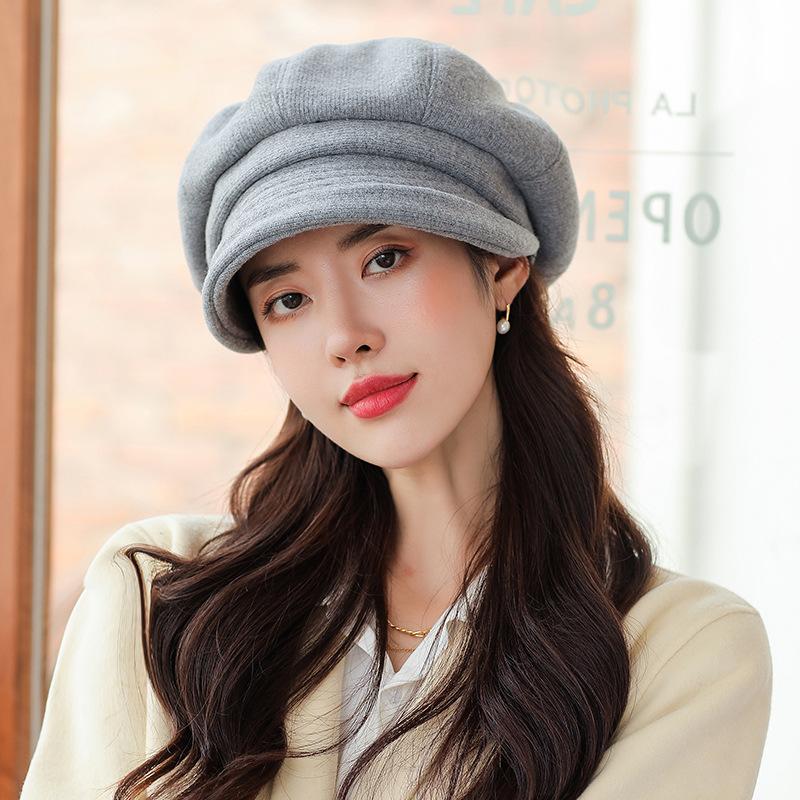 Women Winter Black Vintage Style Hats 