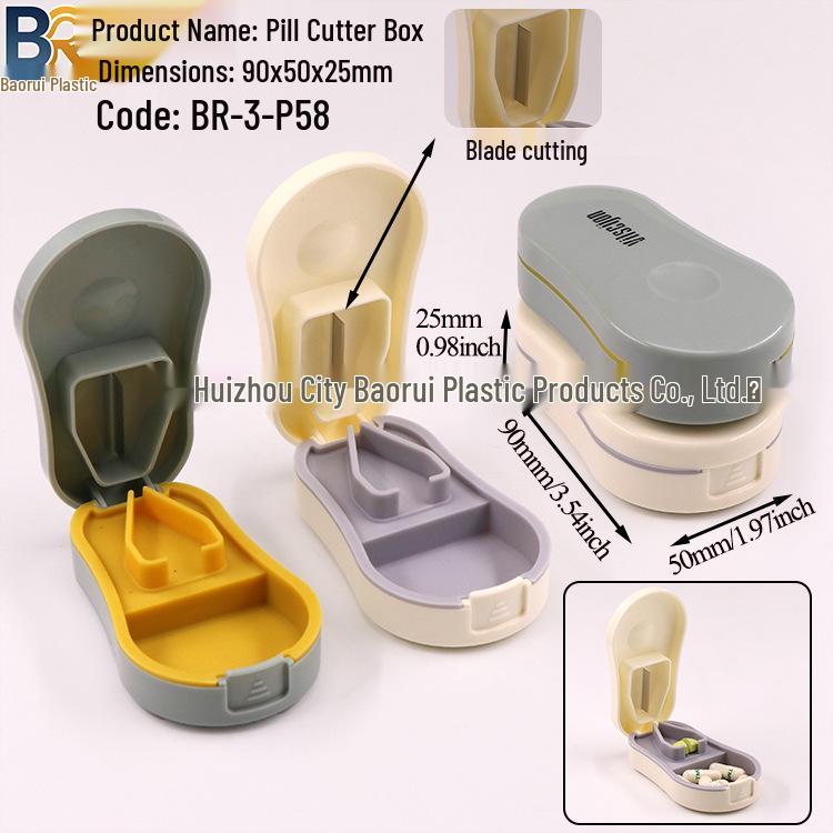 7-Day Round Petal Pill Box: Compact 7-Grid Medicine Organizer for Travel