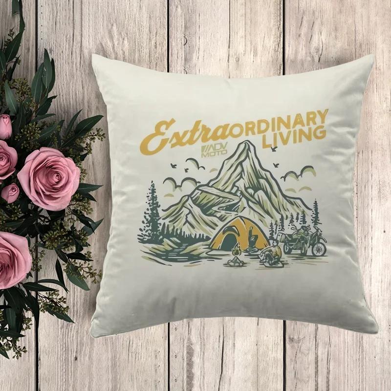 Pillow Camping Cushion Covers for Bed Pillows Car Decoration Sofa Cushions Pillowcase Decorative Pillowcases Pilow Cases