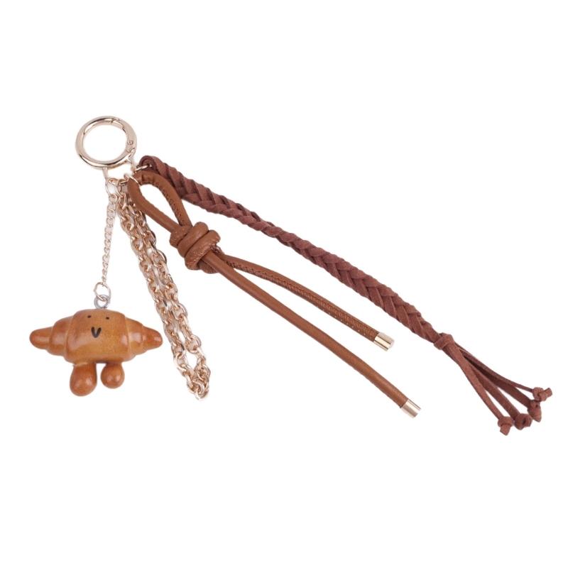 Fashionable Food Shape Keychain Bag Ornament Compact Decorative Keyring Bags Accessories Suitable For Various Occasion