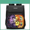 Mochila Escolar Naruto Sasuke Grande Capacidade Tecido Oxford Camada Dupla