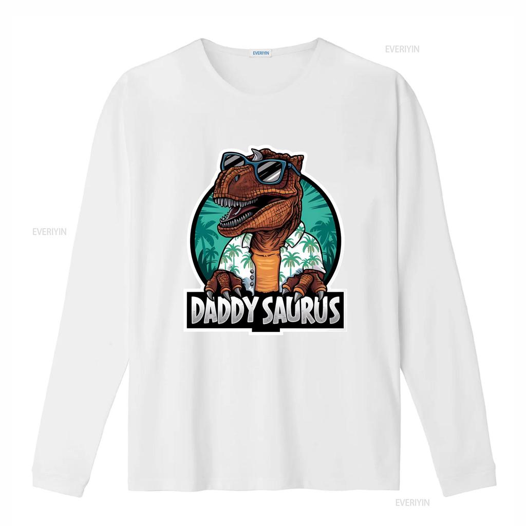 Daddy Saurus T Shirt For Dad On Father's Day Birthday Or Christmas From Son Daughter Funny Father vintage Washed Soft Stylish