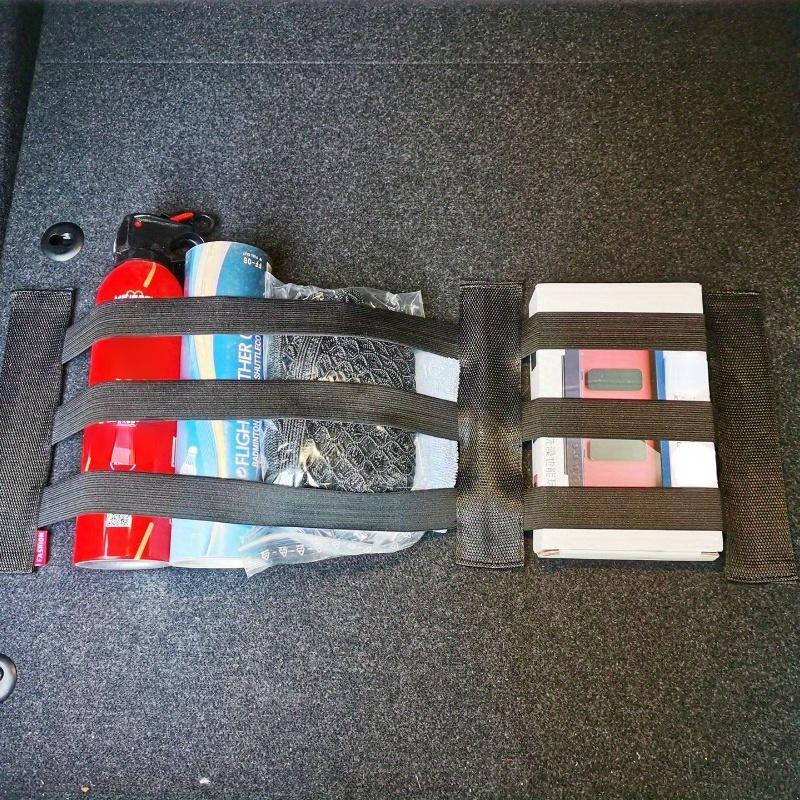 1pc Car Trunk Miscellaneous Storage Net Car Velcro Miscellaneous Fixed Storage Net