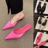 Ladies' Half Slippers With Pointed Toe French High Heels