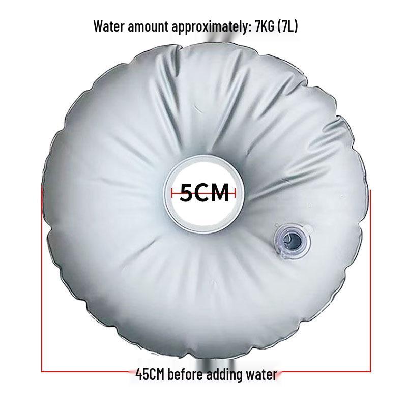 Outdoor 45cm Umbrella Counterweight Water Bag – Windproof Base for Camping 45cm Capacity 7kg