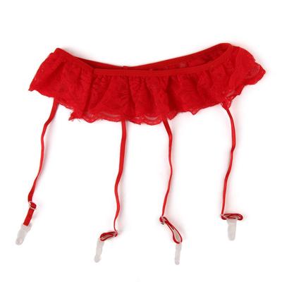 Meias 7/8 Sexy de Renda Quente para Mulheres + Liga