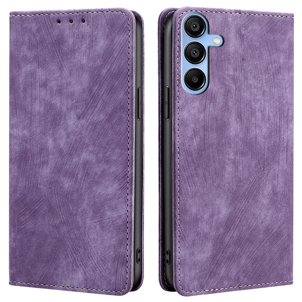 For Samsung Galaxy A15 4G/A15 5G Leather Case RFID Blocking Stand Mobile Phone Cover