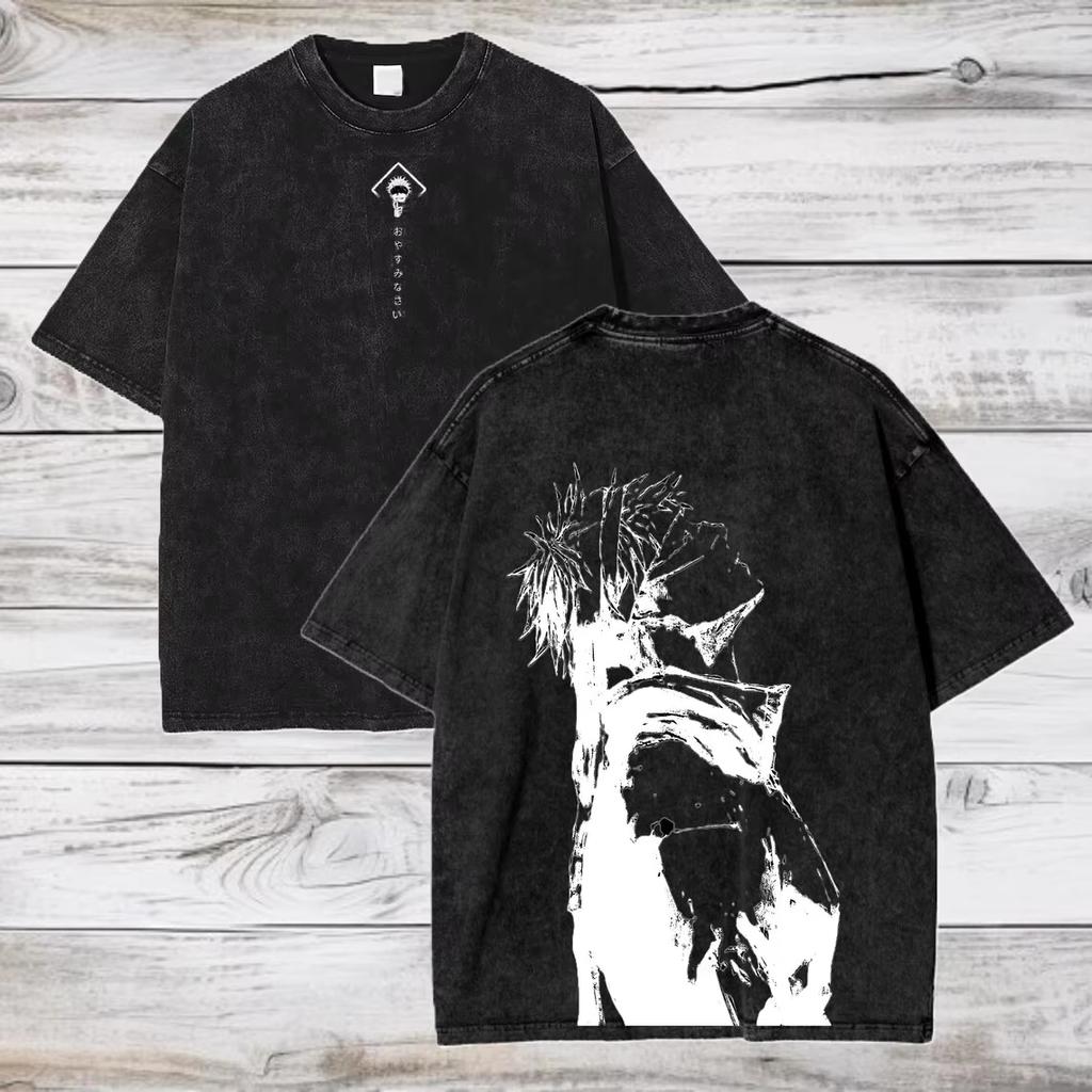 2026 Hot Sale Gojo Satoru Jujutsu Kaisen T Shirt Men Women Tshirt Washed Cotton T-shirt Clothing Summer Short Sleeve Oversized Tees Streetwear