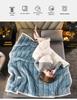 Thick Three-Layer Quilted Milk Velvet Lambswool Flannel Blanket for Autumn and Winter Warmth