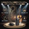 TOPINCN Wireless Instrument Wireless Pickup Microphone System for Flexible Rotating Fully Directional Condenser Noise Up to 8 Hours Battery 40m