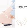 Multi Layer Anklet Letter Animal Shape Pendant Foot Chain Charm Jewelry Gift for Girls Women