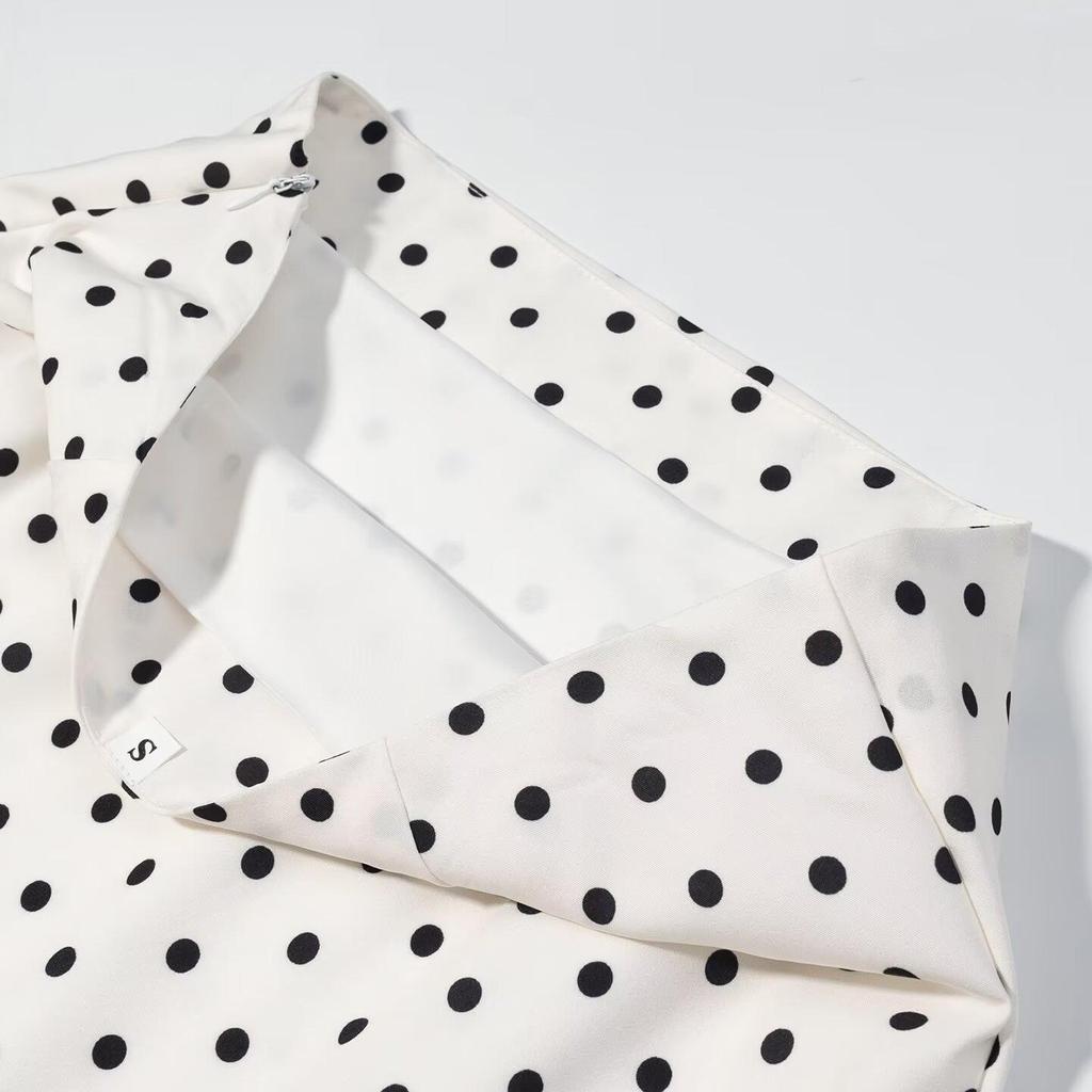 2026 Spring European & American Style Polka Dot Camisole & Skirt Set