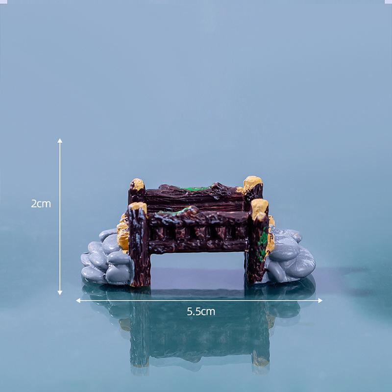 Resin Small Bridge Aquarium Ornaments Decoration Artificial Mountain for Fish Tank Resin Aquarium Ornament Fish Tank Background