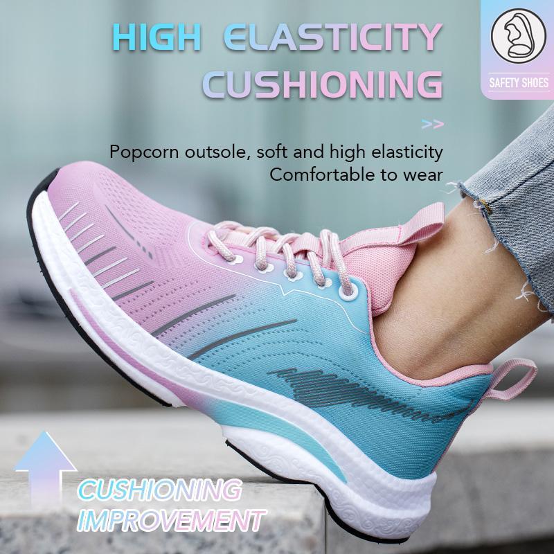 Work Sneakers Women Safety Shoes Construction Steel Toe Work Shoes Indestructible Safety Boots Outdoor Anti-Puncture Work Boots