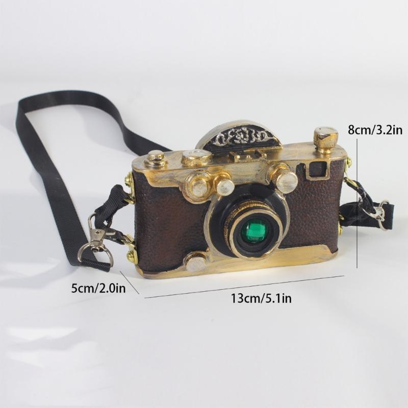 Realistic Portable Photography Accessory Antique Designed Decorative Studio Camera Piece Portable Resin Camera Props