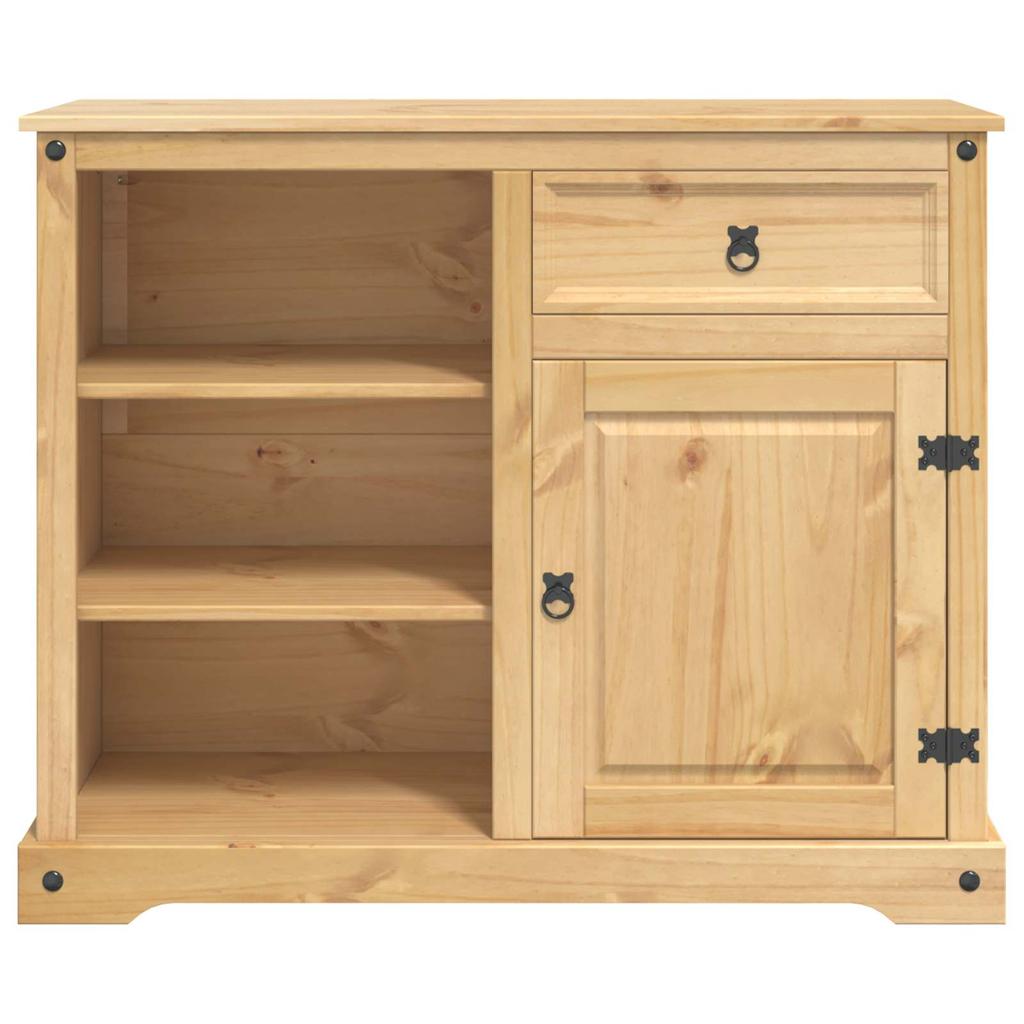Kitchen Trolley 2 pcs Honey Wax Finish 112 x 70 x 91.5 cm Solid Pine