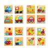 Mehrfarbiges Puzzle Puzzles Lernspielzeug Kognitives Spielzeug Holz für Kinder Baby