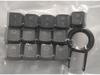 10L13-Key Punisher Translucent Anti-Slip Keycap Set, Pirate Ship Pattern, ABS Material