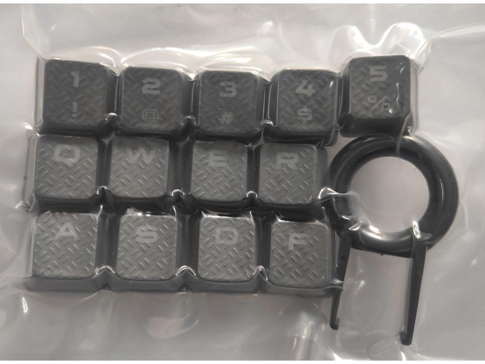10L13-Key Punisher Translucent Anti-Slip Keycap Set, Pirate Ship Pattern, ABS Material