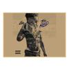 DaBaby Rap Hip Hop Kraft Paper Poster for Cafe or Bar Decor