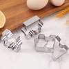 DIY Biscuit Mold Dessert Bakeware Cake Mold Wedding Decorating 4Pcs/set Cookie Puzzle Shape Stainless Steel Cookie Cutter Set