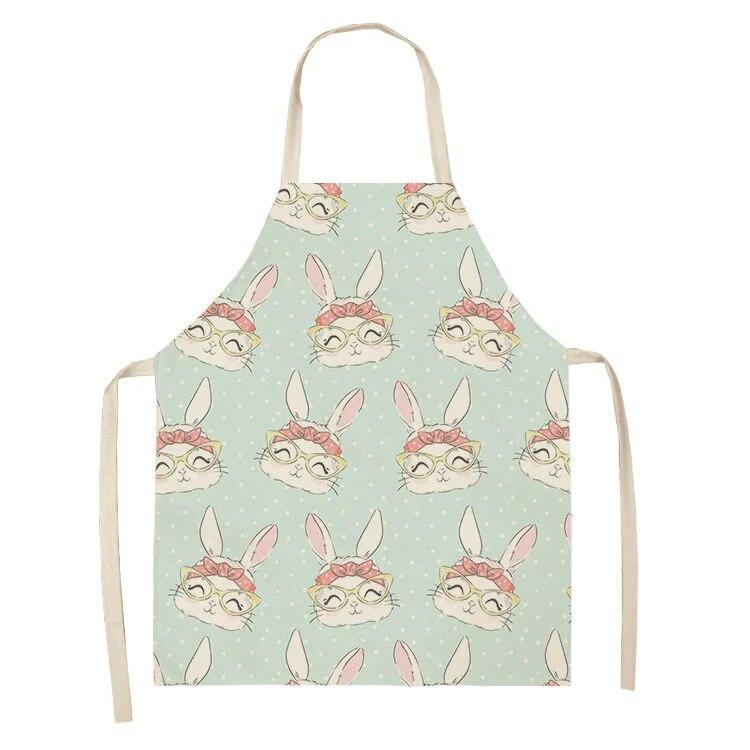 Милый фартук с принтом белого кролика — фото 8