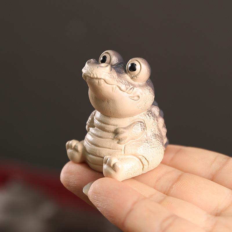 Mini Alligator Resin Tea Pet Figurine Gift For Tea Table And Decor Office