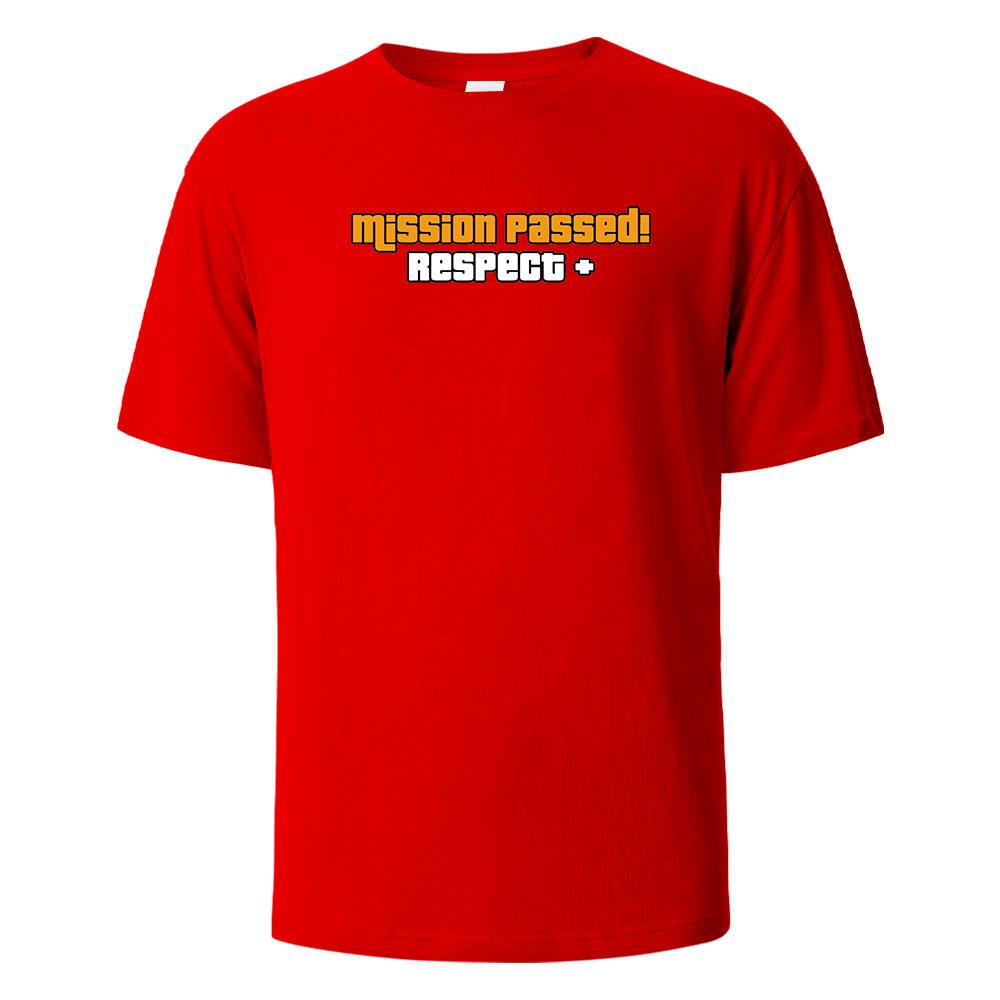 Mission Passed Print T Shirts 100% Cotton Summer Tees For Men Women Oversize Casual Tops T Shirts