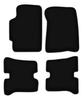 BASIC Black Velour Floor Mats For: Mazda MX-6 II Coupe (1992-1997)