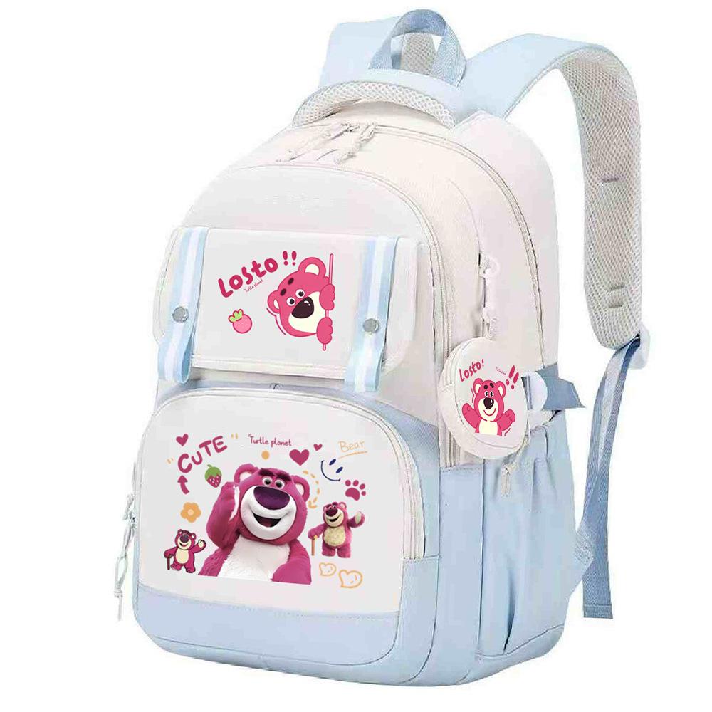 Cute Children's School Bag Lightweight Ridge Protection Elementary School Students Grades 3-6 Junior High School Students Burden Reduction Backpack