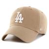 47 Brand Strapback Cap - CLEAN UP Los Angeles Dodgers Khaki - Men - 100% Cotton