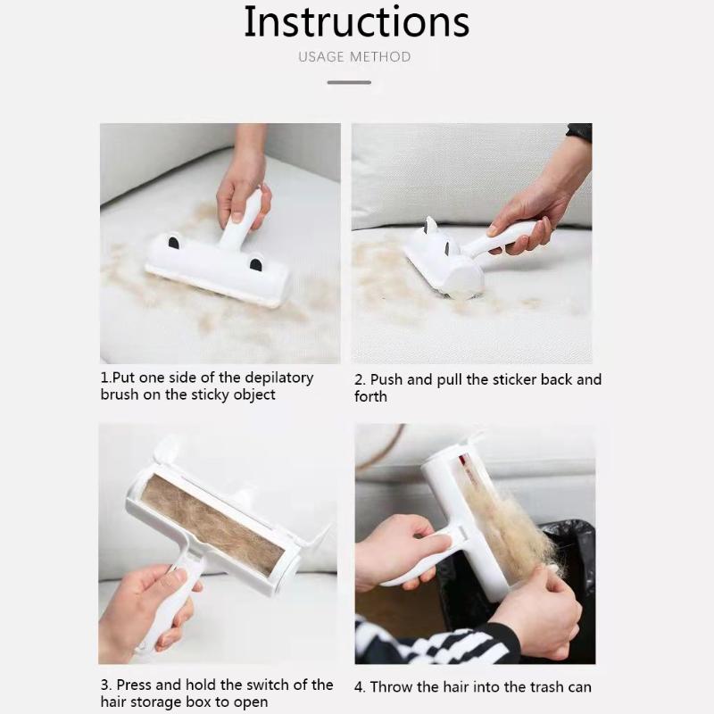 Pet Hair Remover Reusable Dog and Cat Fur Roller Sofa Clothes Fluff Cleaning Brush