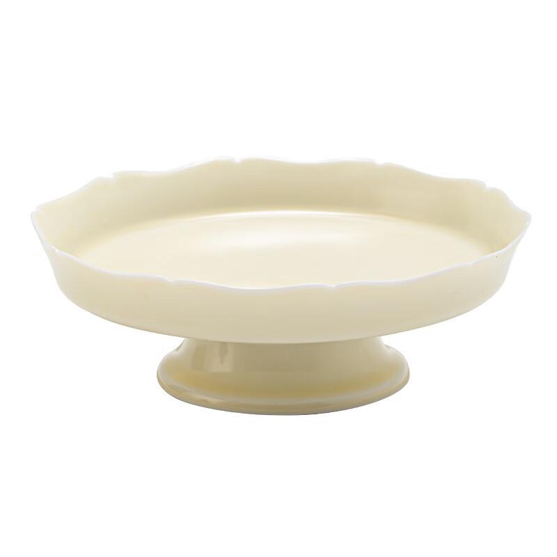 Ceramic High-Foot Dessert & Fruit Plate