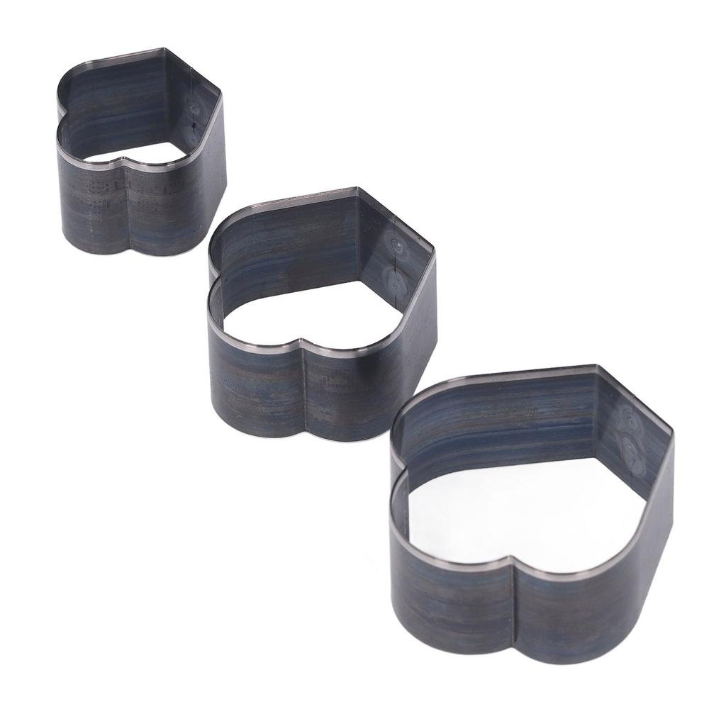 3Pcs Crown Shape Leather Punching Die Set Cutting Knife Kit 1 Hole Hollow Punch Cutter