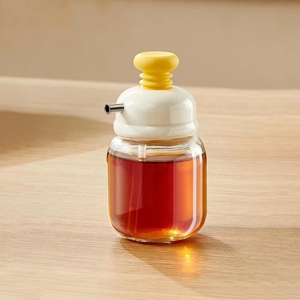 Controllable Oil Output Press Type Glass Oil Bottle Refillable Olive Oil Jar Oil Dispenser  Vinegar