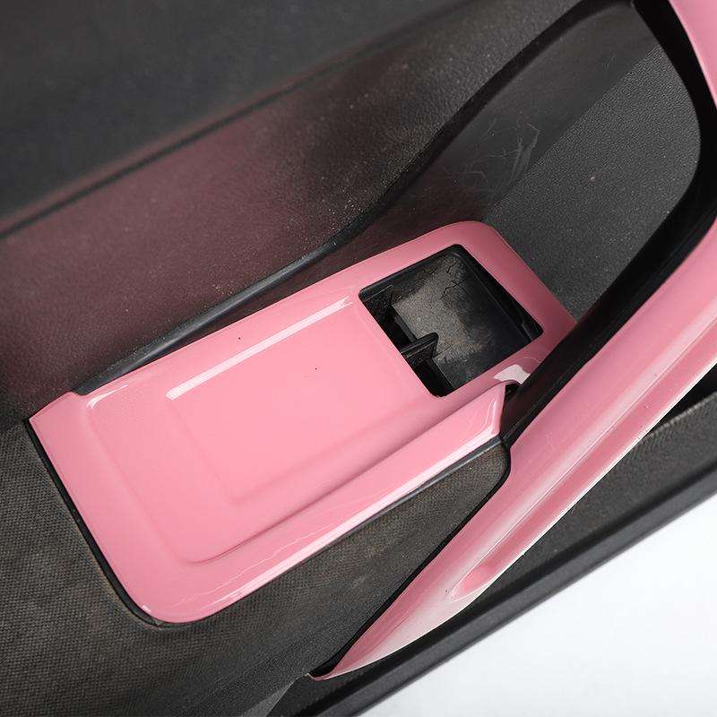 12-19 Beetle Front Console Mod: Peach Wood Carbon Fiber Anti-Scratch Patch