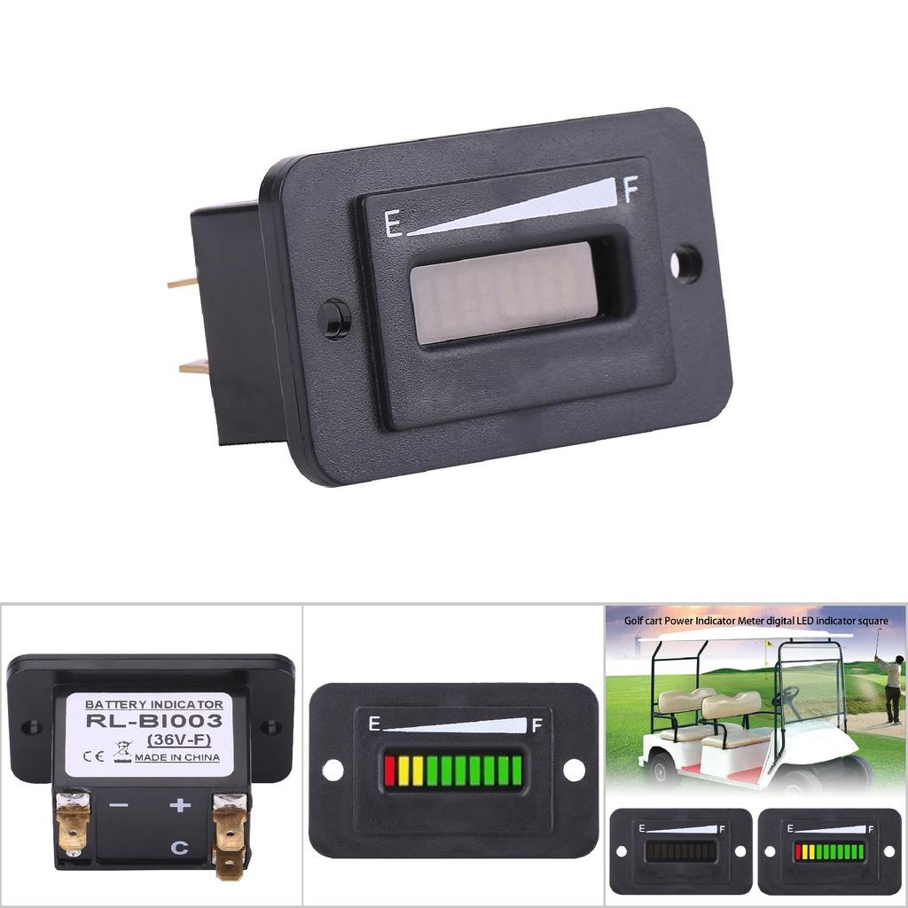 36V LED Digital Battery Indicator Meter Gauge for Golf Cart