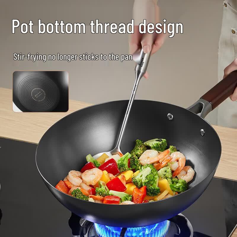 

Cooker King 30cm Nitrided Cast Iron Wok