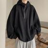 American Half-zipper Pullover Sweater 2026 New Fashion Design Sense Retro Loose Ruffian Handsome Boy Jacket