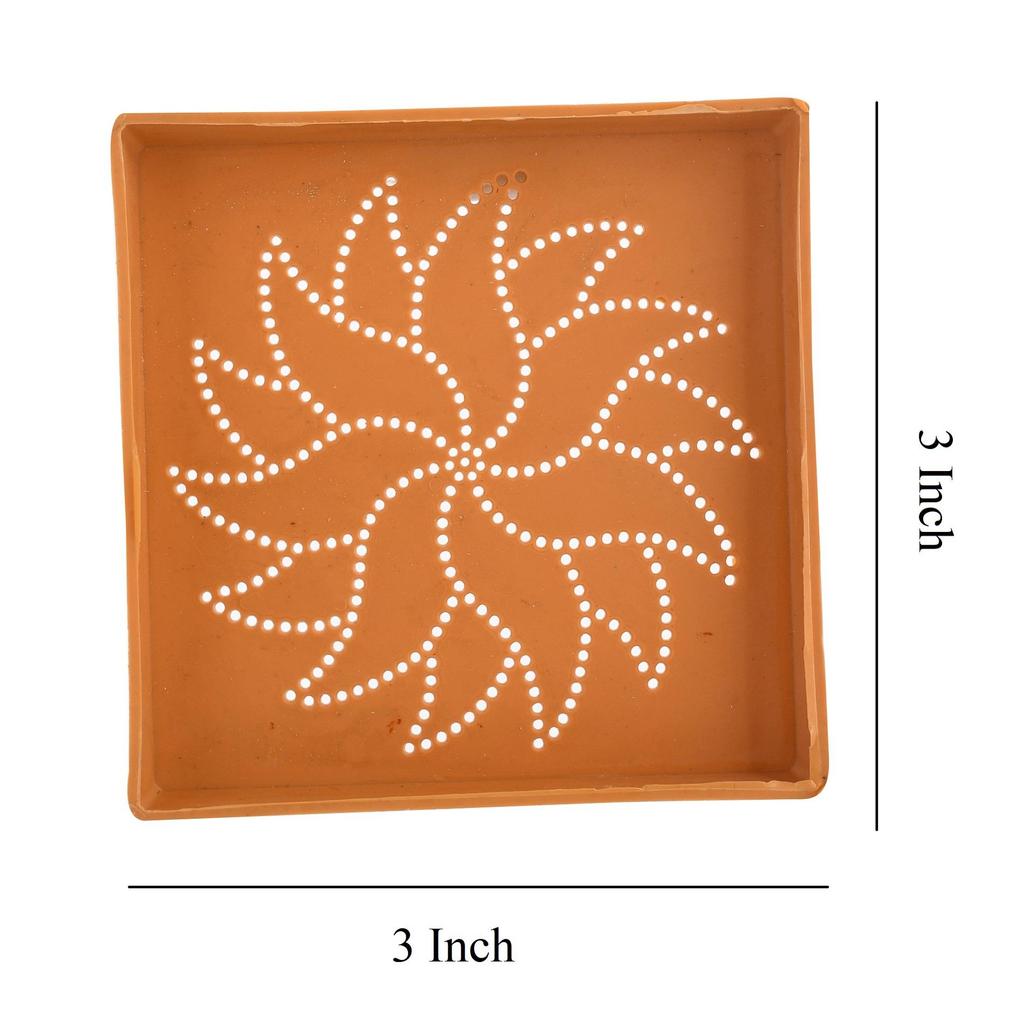 Different Design Ready to Draw Rangoli Making Stencils, Rangoli Plastic Stencils for Diwali , Floor Decoration (Set of 12, Size3x3 Inch)