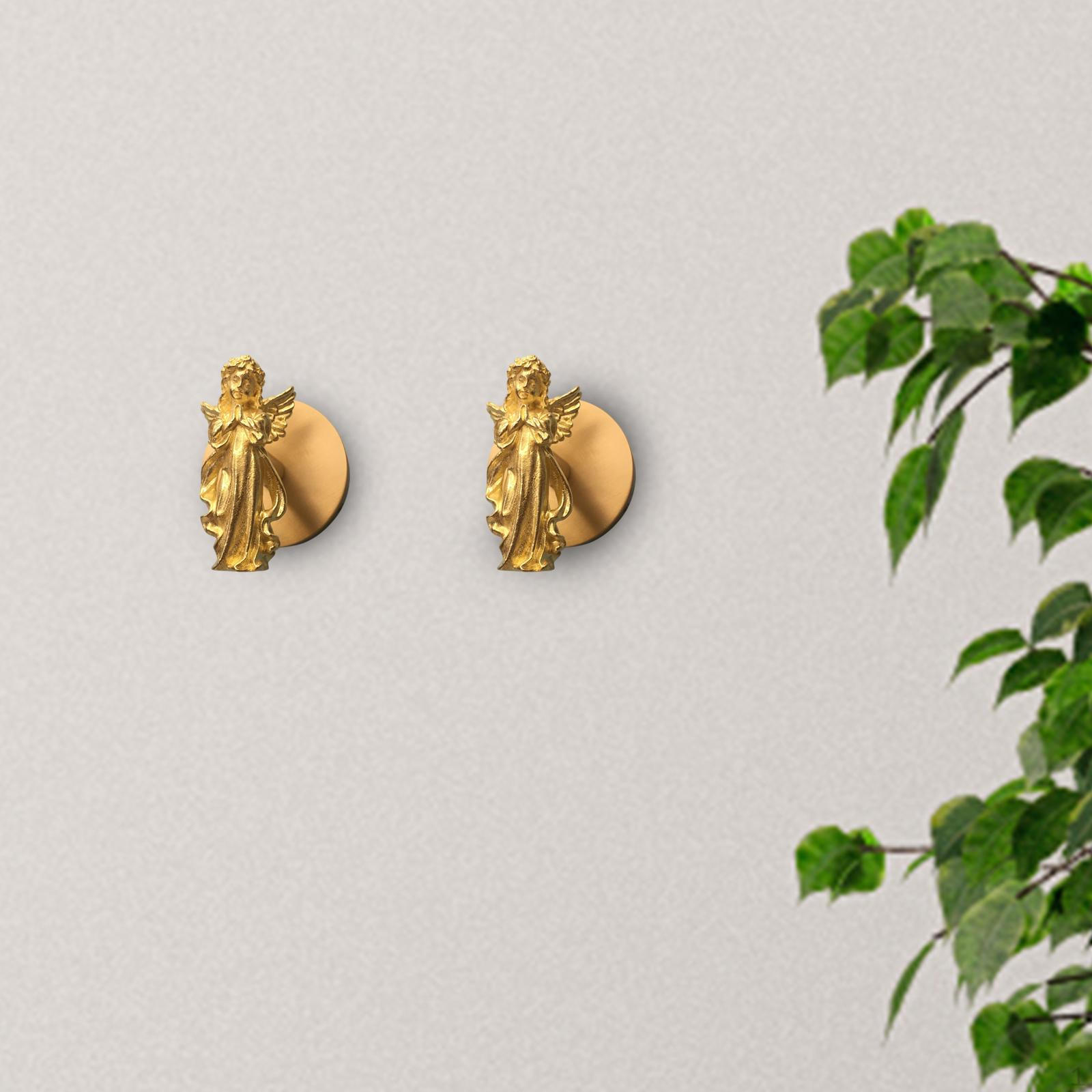 

2 шт. крючки для ключей настенные в форме ангела для двери пальто для спальни кухни подвесные ключи Right