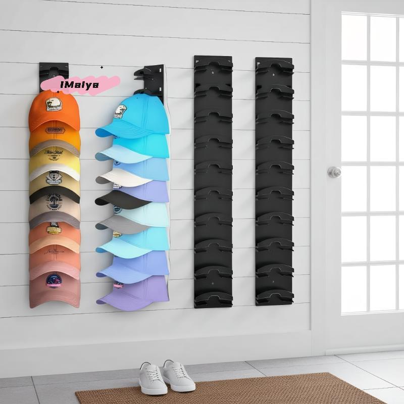 M-New Baseball Cap Rack Wall Mounted Hat Organizer Storage Hanger for Home Door Closet Multifunctional Cap Holder Display